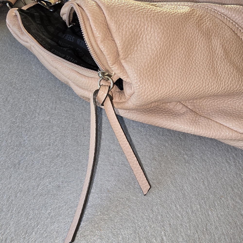 Steve Madden Blush Pink Leather Shoulder Tote - Picture 8 of 15